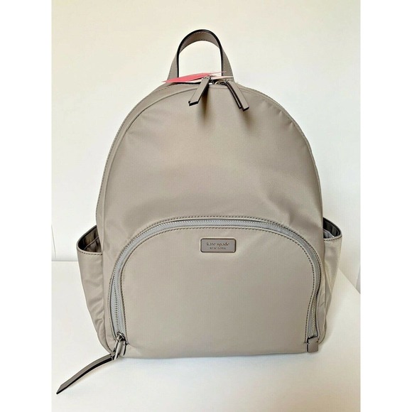 kate spade Bags Kate Spade Dawn Large Backpack Laptop Grey Nylon